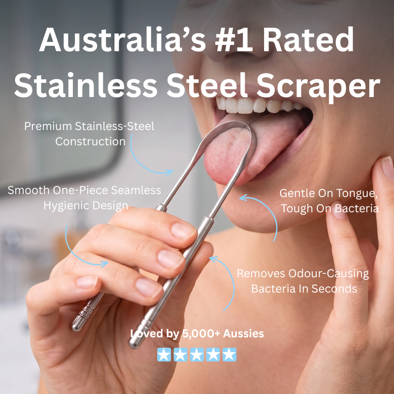 HealthySmyle™ Stainless Steel Tongue Scraper