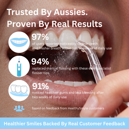 HealthySmyle™ Premium Replacement Water Flosser Tips | 4-pack