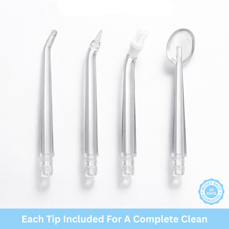HealthySmyle™ Premium Replacement Water Flosser Tips | 4-pack