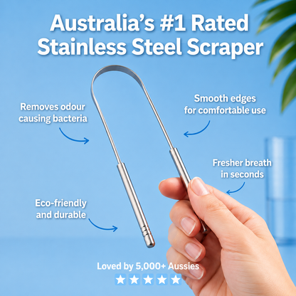 HealthySmyle™ Stainless Steel Tongue Scraper